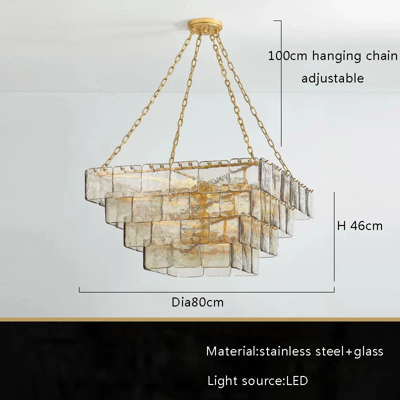 Welle Glass Chandelier