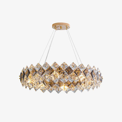 Scale Crystal Round Gasolier Chandelier