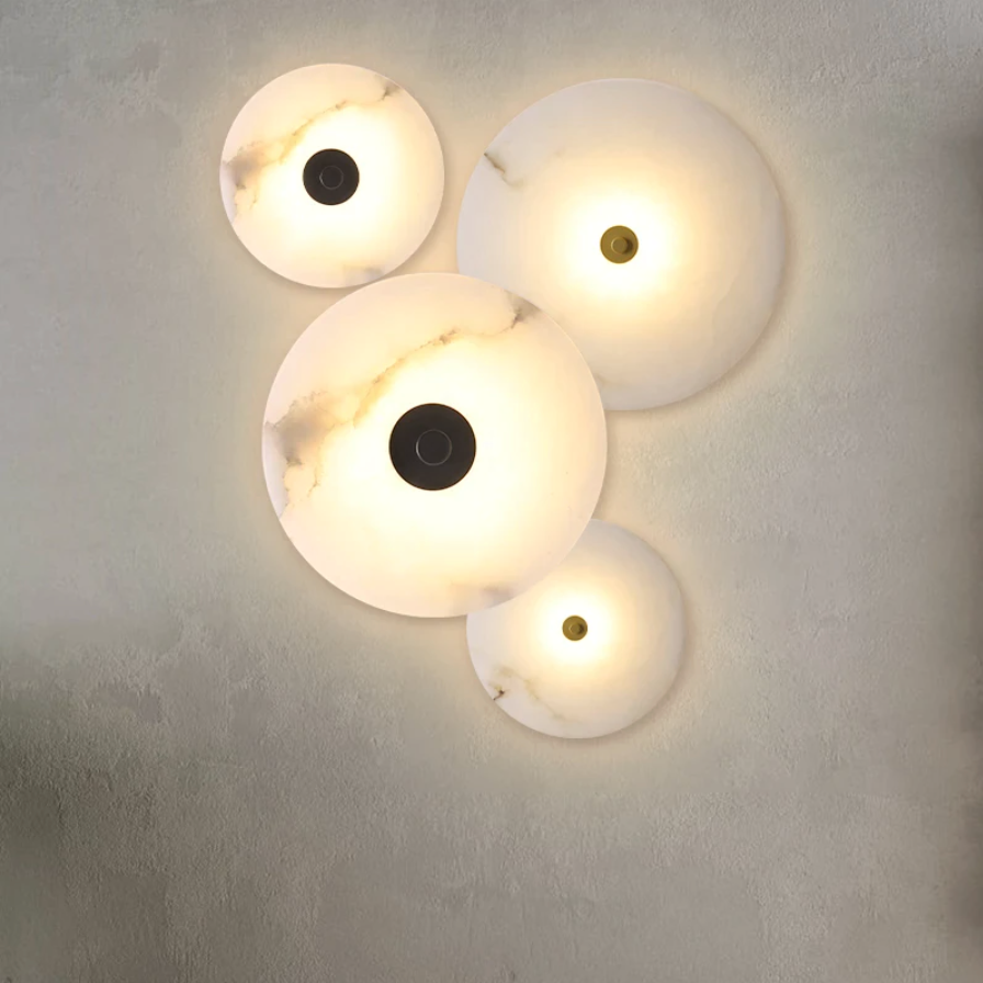 Moonshade Natural Marble Wall Sconce