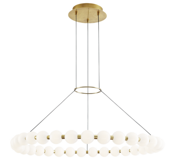 Chandelier, 1-Light, LED, Brass, 36.1"W (700OBT36NB-LED927 70PGALC)