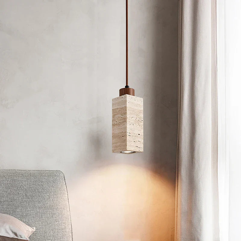 Natural Travertine Pendant Lights