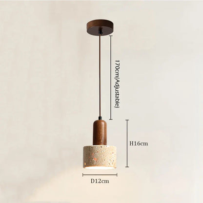 Natural Travertine Pendent Lamp