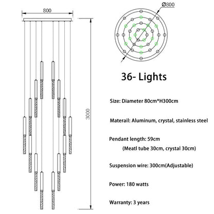 Modern LED Foyer Chandelier