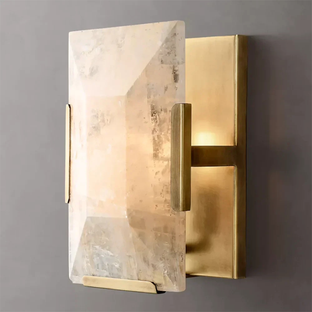 Villano Calcite Crystal Wall Sconce