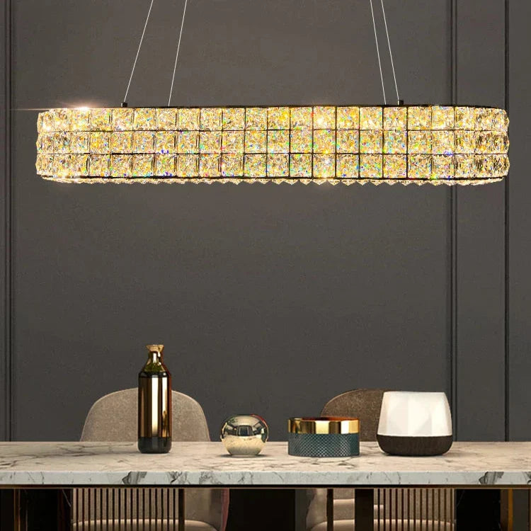 Bacci Crystal Dining Room Light Fixture