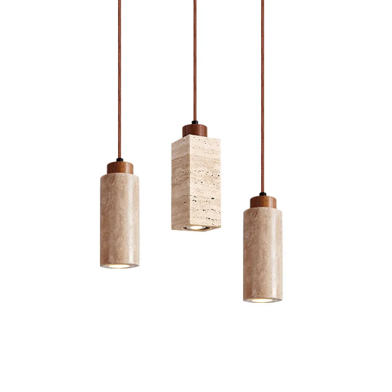 Natural Travertine Pendant Lights