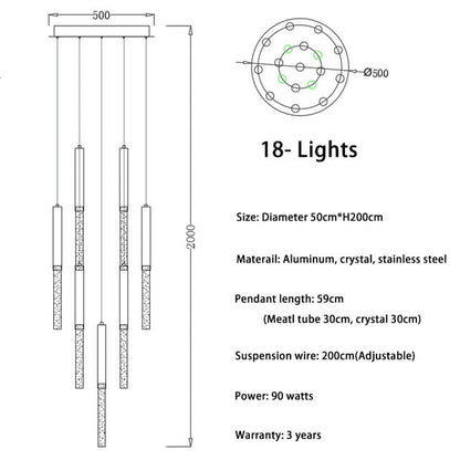 Modern LED Foyer Chandelier