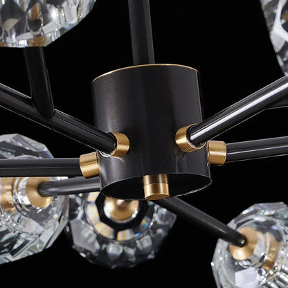 Rama Branch Chandelier, Black