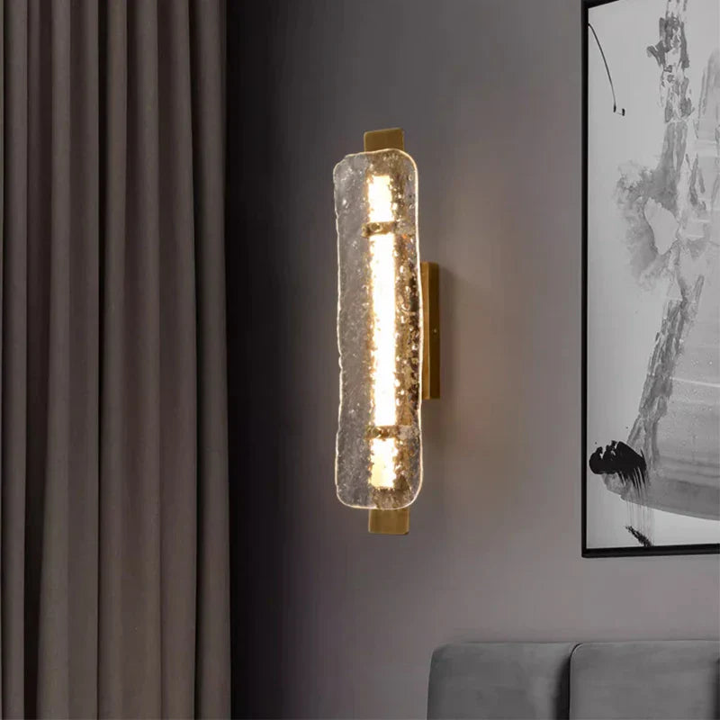 Copper & Glass Modern LED Wall Sconce