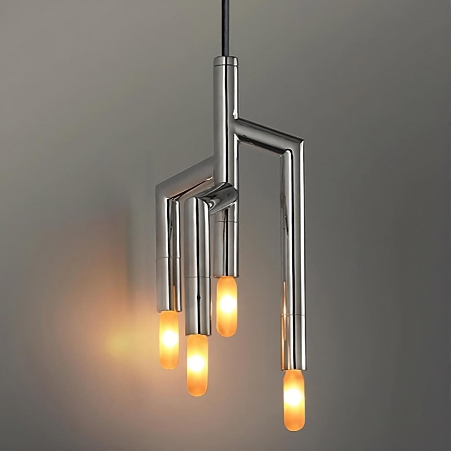 40-Light Stainless Steel Pendant Light Fixture