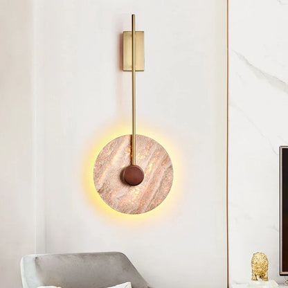 Moonshade Natural Marble Sconce