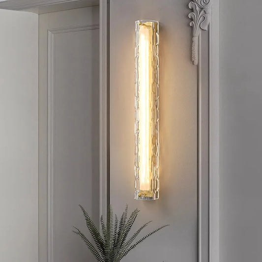 Postmodern Luxury Glass & Copper Wall Sconces