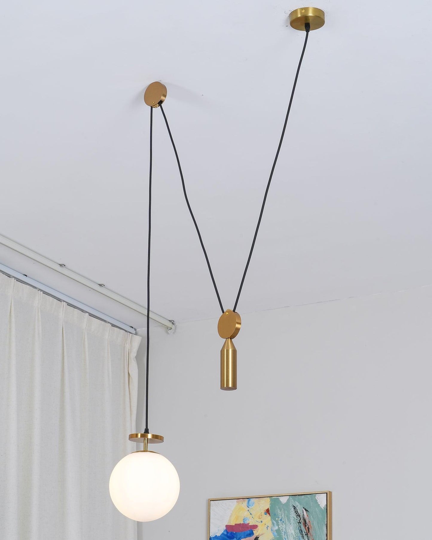 Geometric Shape Art Modern Gasolier Chandelier