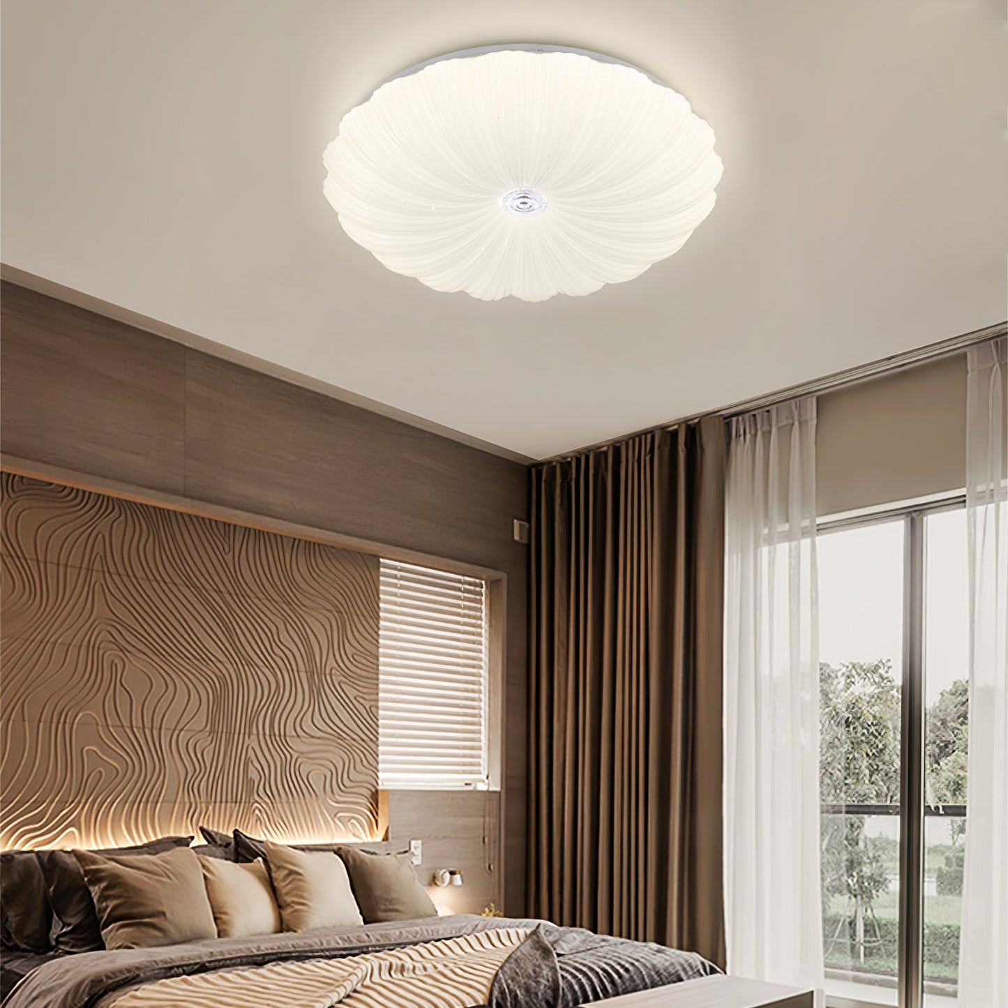 Acrylic Shell Round Overhead fixture Ceiling Lamp