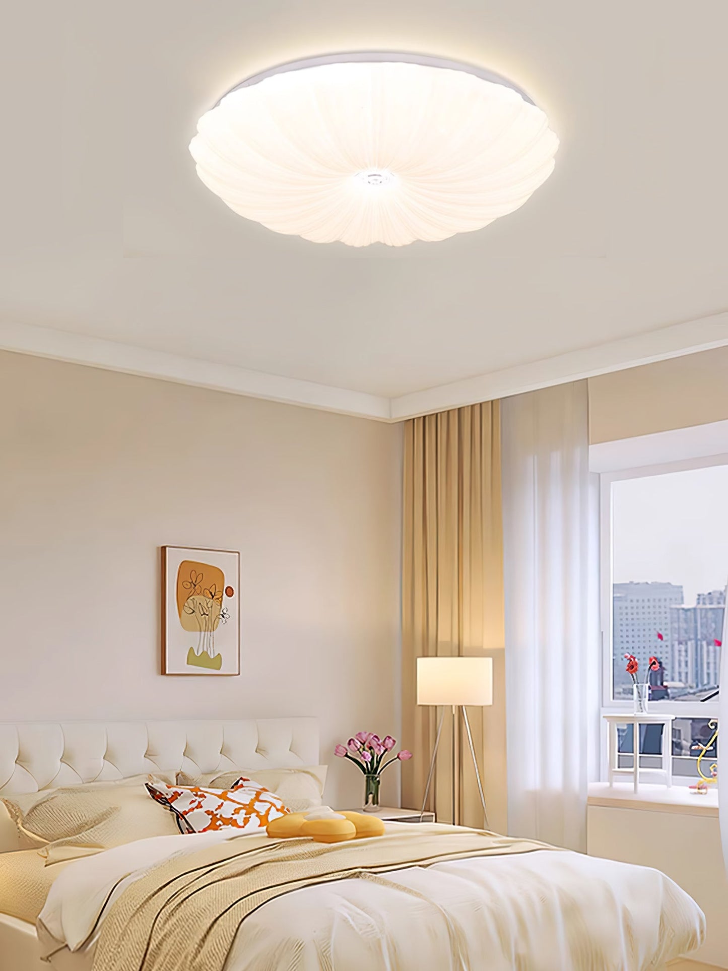 Acrylic Shell Round Overhead fixture Ceiling Lamp