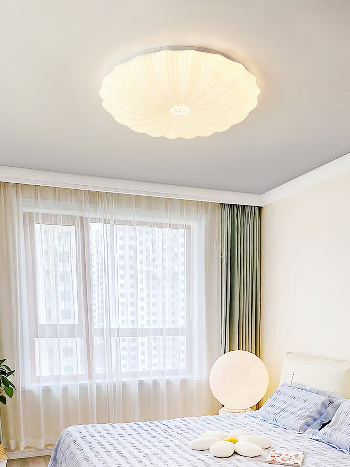 Acrylic Shell Round Overhead fixture Ceiling Lamp