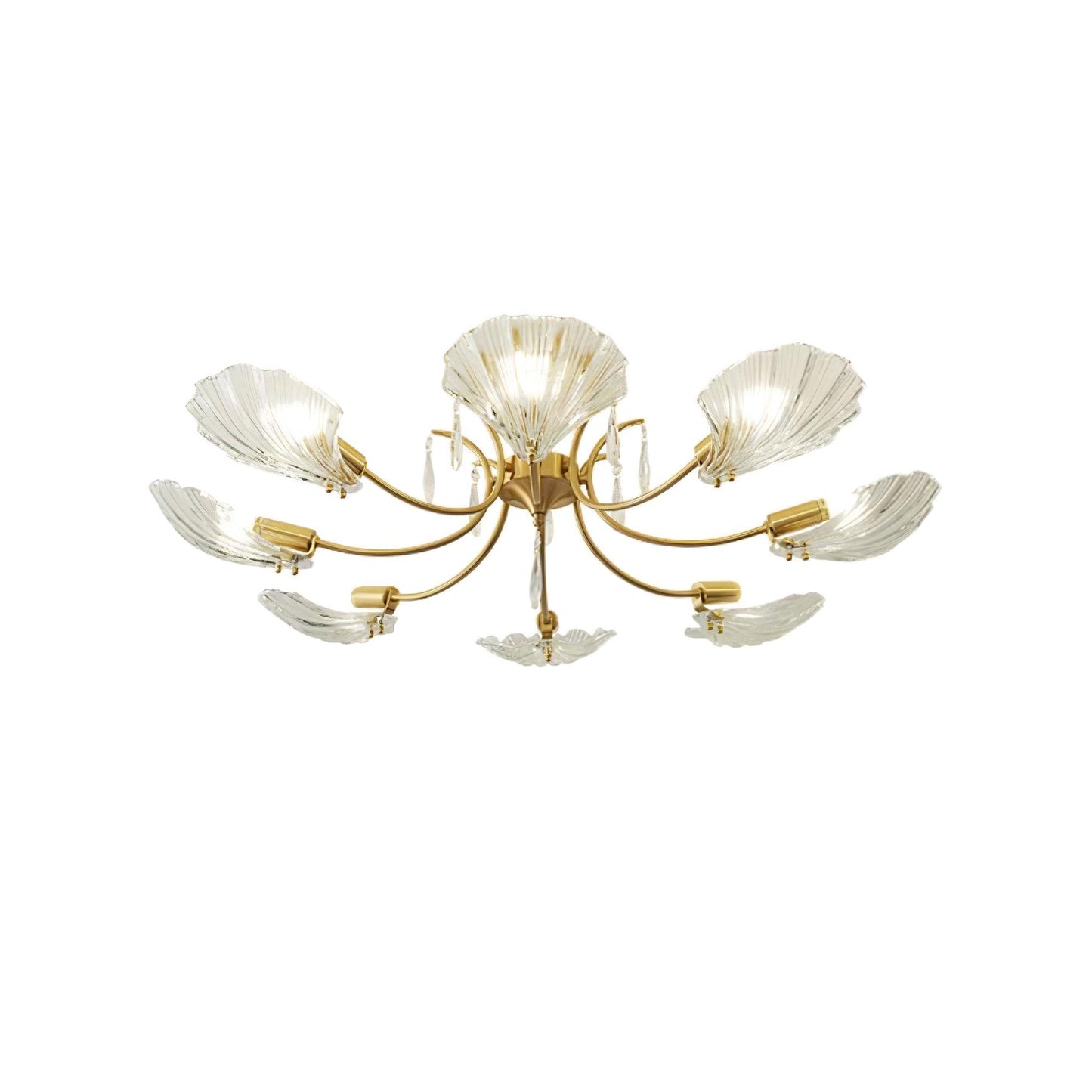 Shell Brass Overhead light Ceiling Lamp