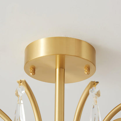 Shell Brass Overhead light Ceiling Lamp