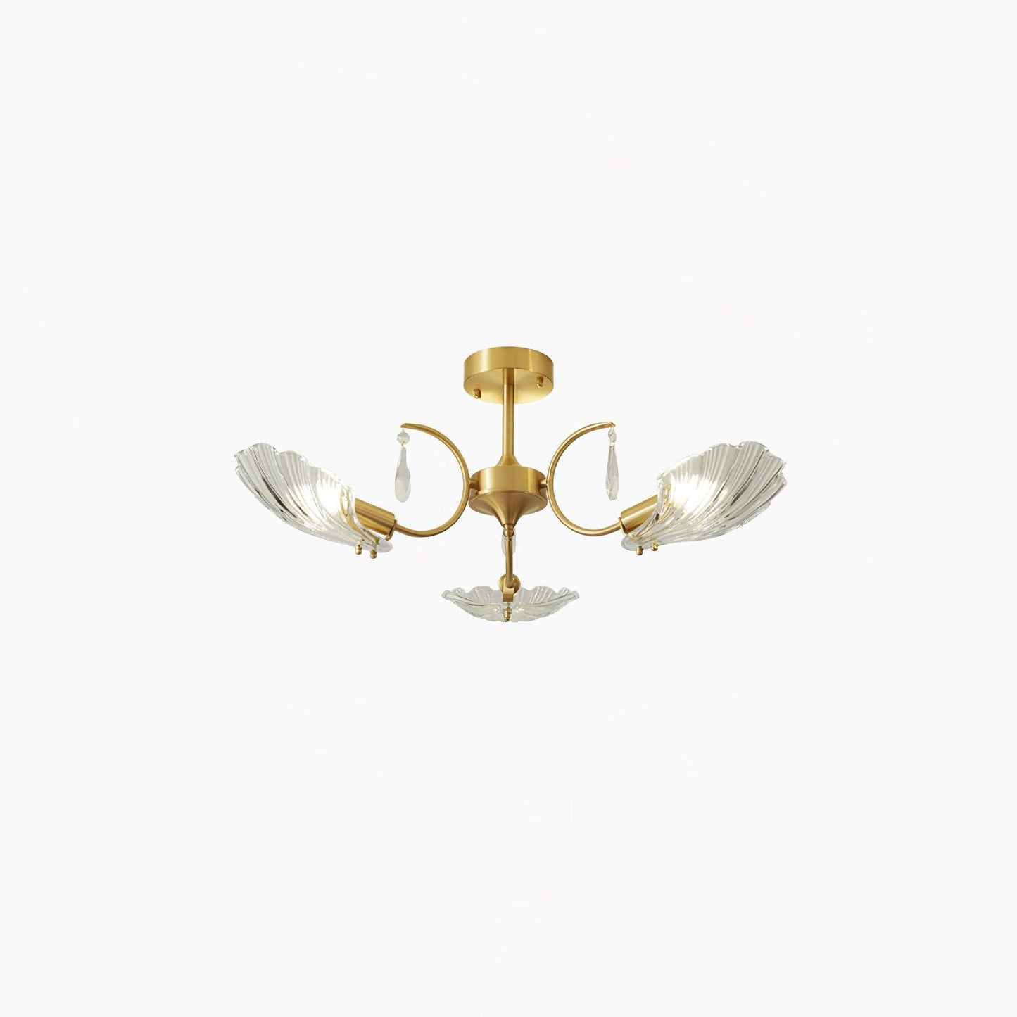 Shell Brass Overhead light Ceiling Lamp