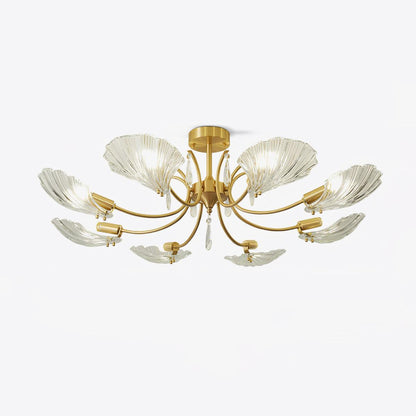 Shell Brass Overhead light Ceiling Lamp