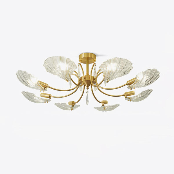 Shell Brass Overhead light Ceiling Lamp