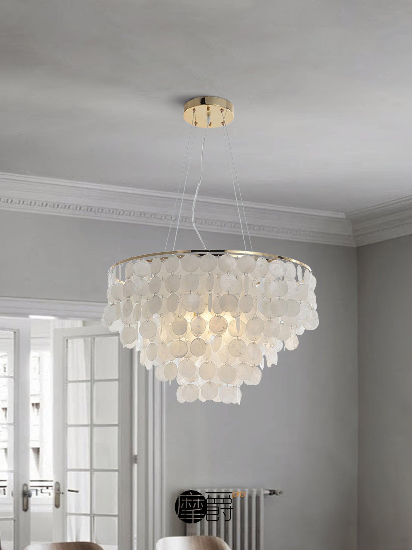 Shell Wind Chime Gasolier Chandelier