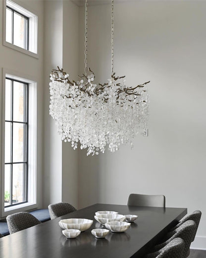 Shiro Noda Crystal Pendant light Chandelier