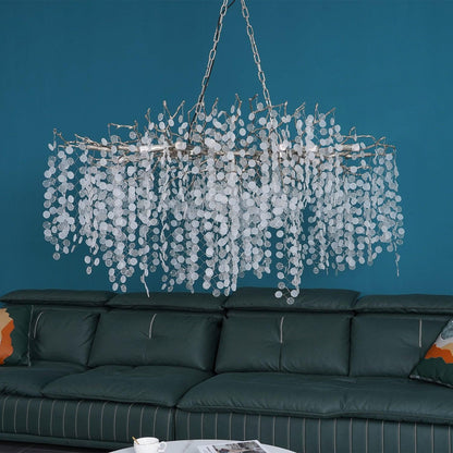 Shiro Noda Crystal Pendant light Chandelier