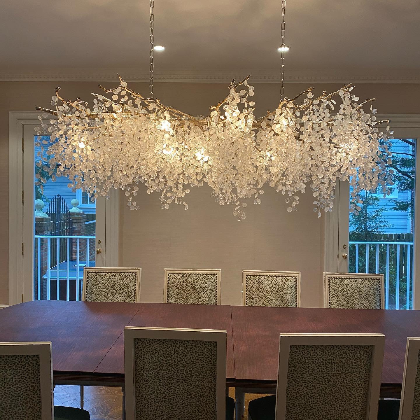 Shiro Noda Crystal Pendant light Chandelier