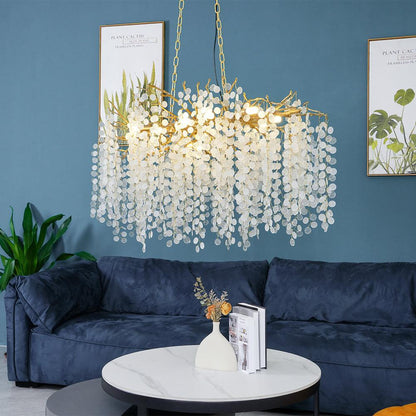 Shiro Noda Crystal Pendant light Chandelier