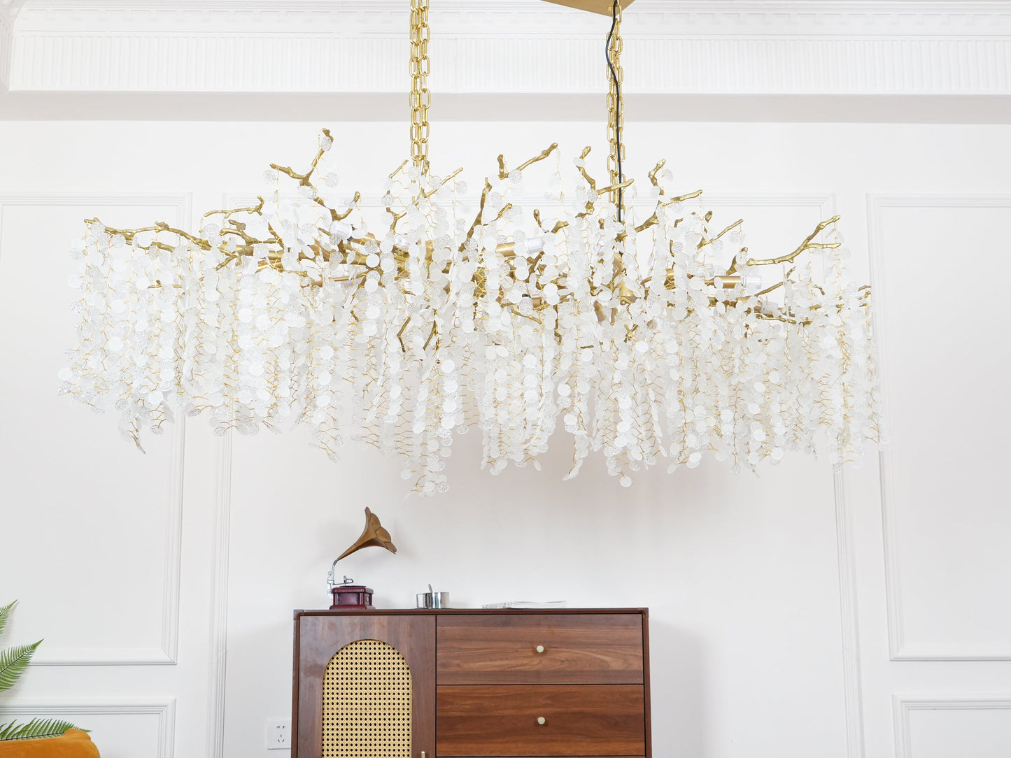 Shiro Noda Crystal Pendant light Chandelier