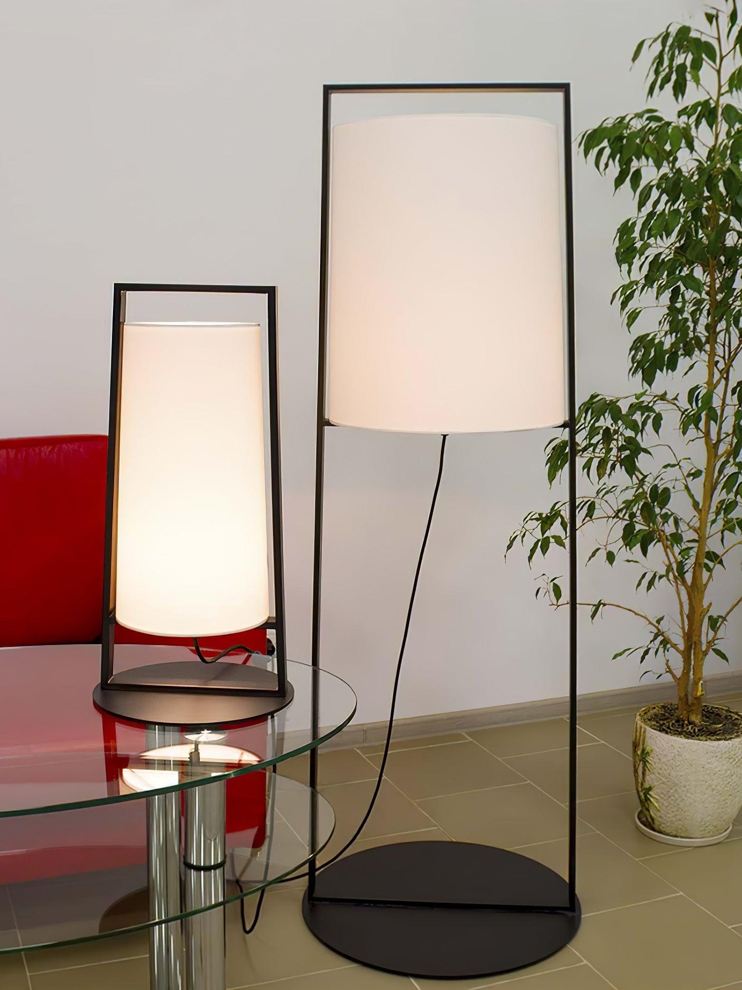 Silhouette Textile Standing Lamp Floor Lamp