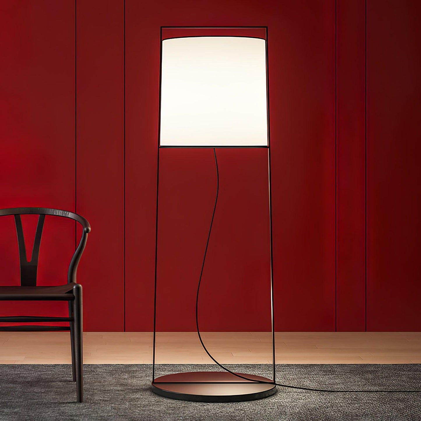 Silhouette Textile Standing Lamp Floor Lamp