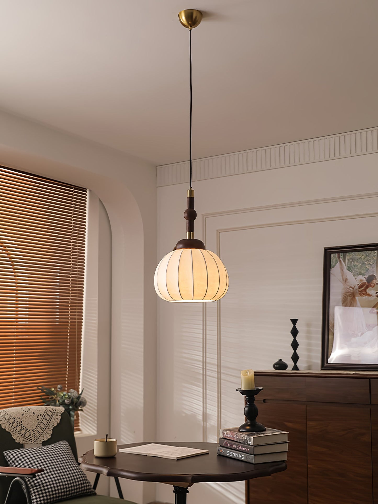 Silk Globe Droplight Pendant Lamp