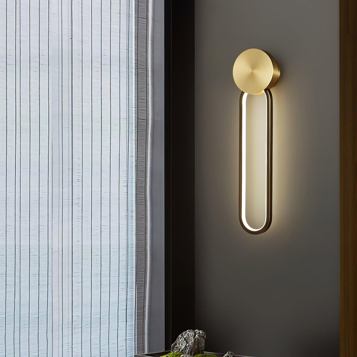 Simple Elliptical Sconce Wall Sconce