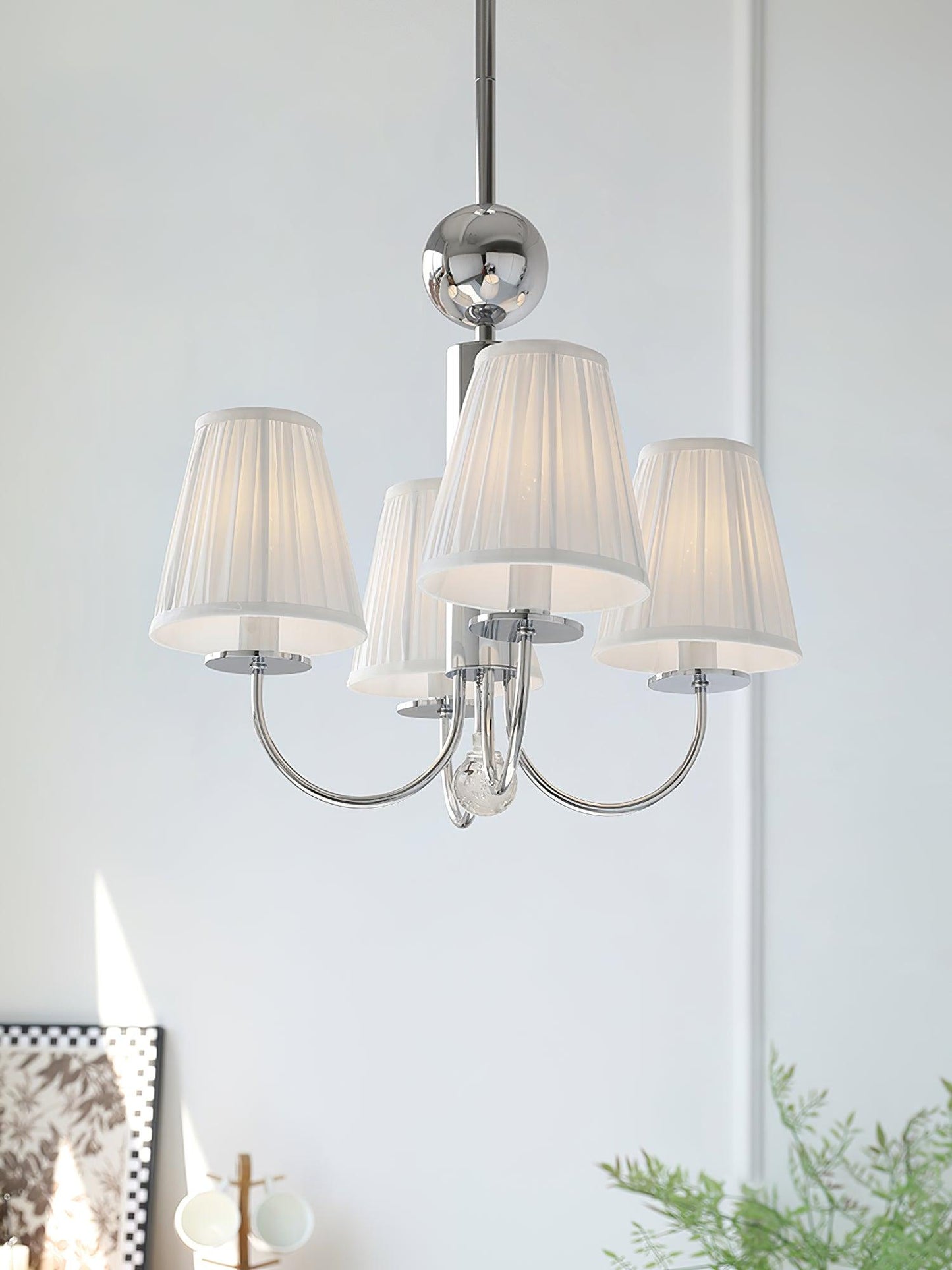 Simplicity Chrome Electrolier Chandelier