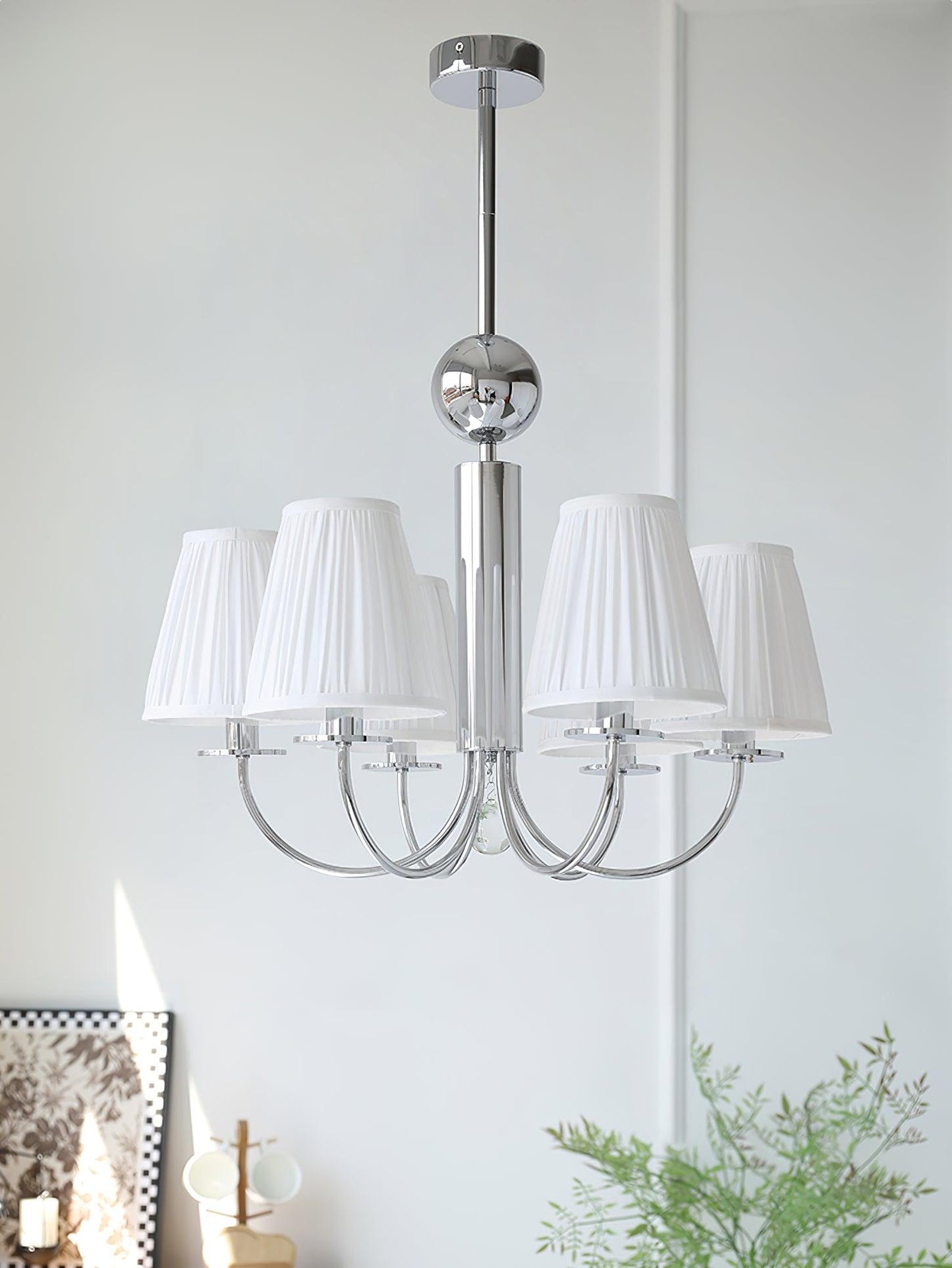 Simplicity Chrome Electrolier Chandelier