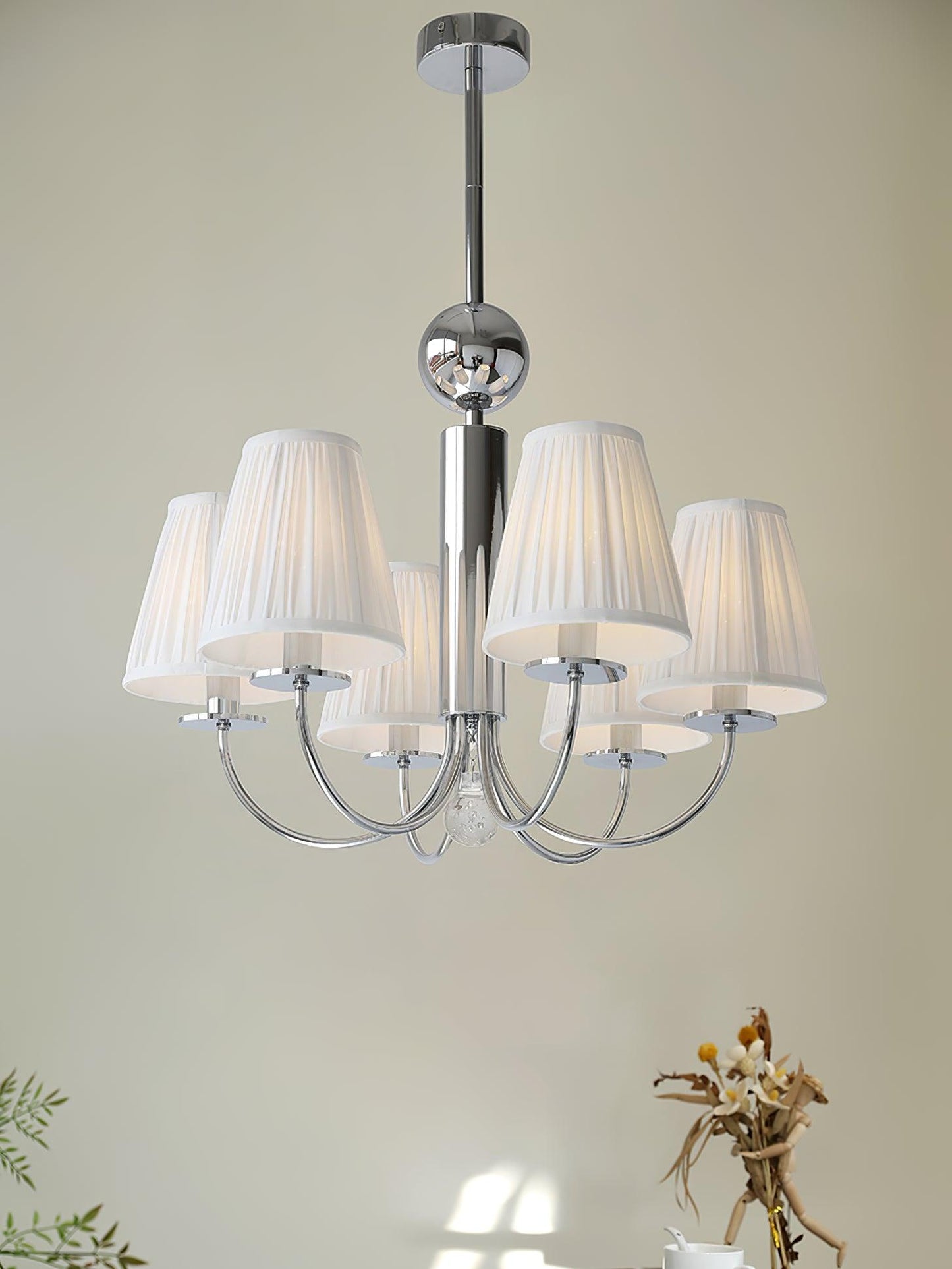 Simplicity Chrome Electrolier Chandelier