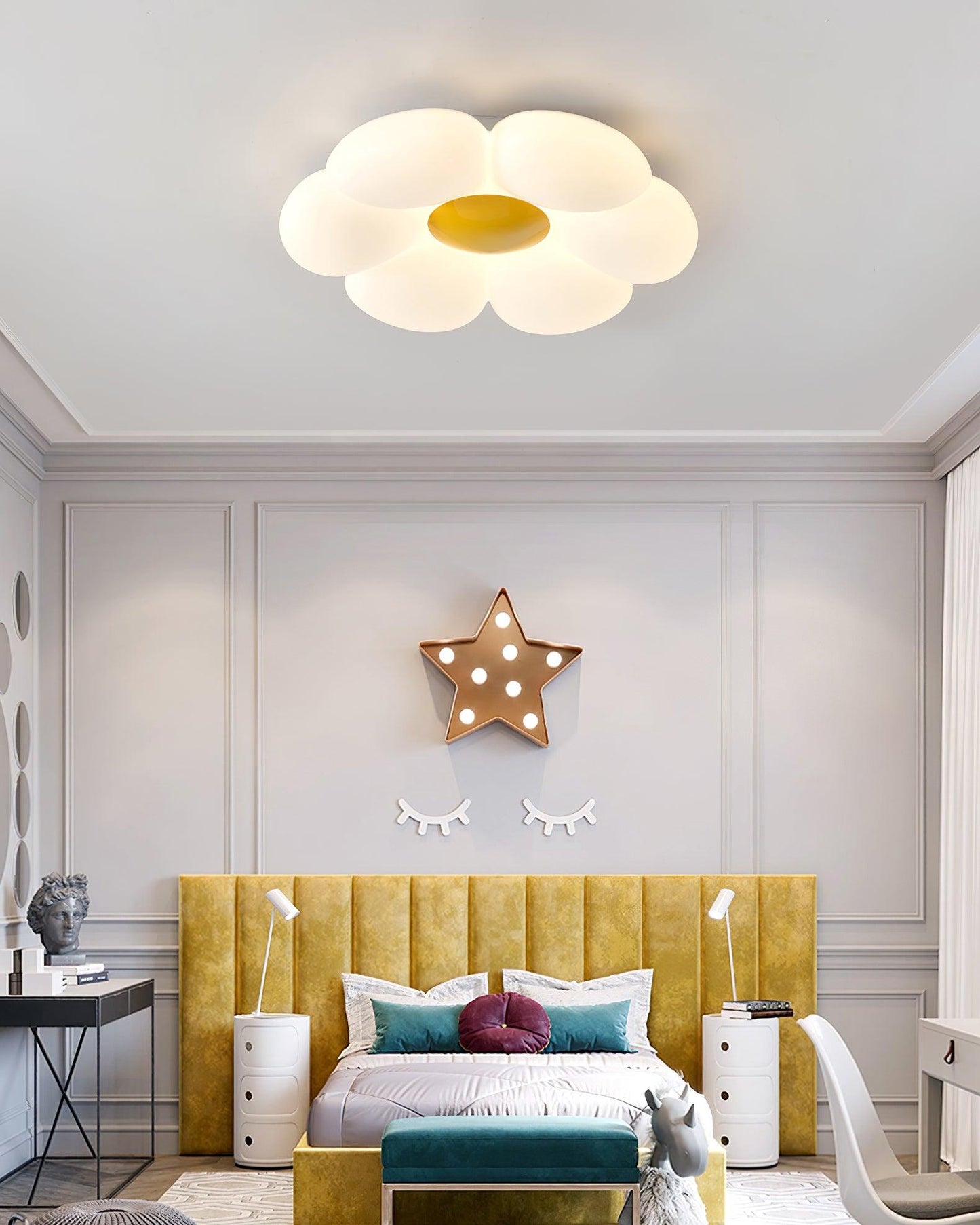 Six-leaf Flower Kids Room Ceiling light Ceiling Lamp