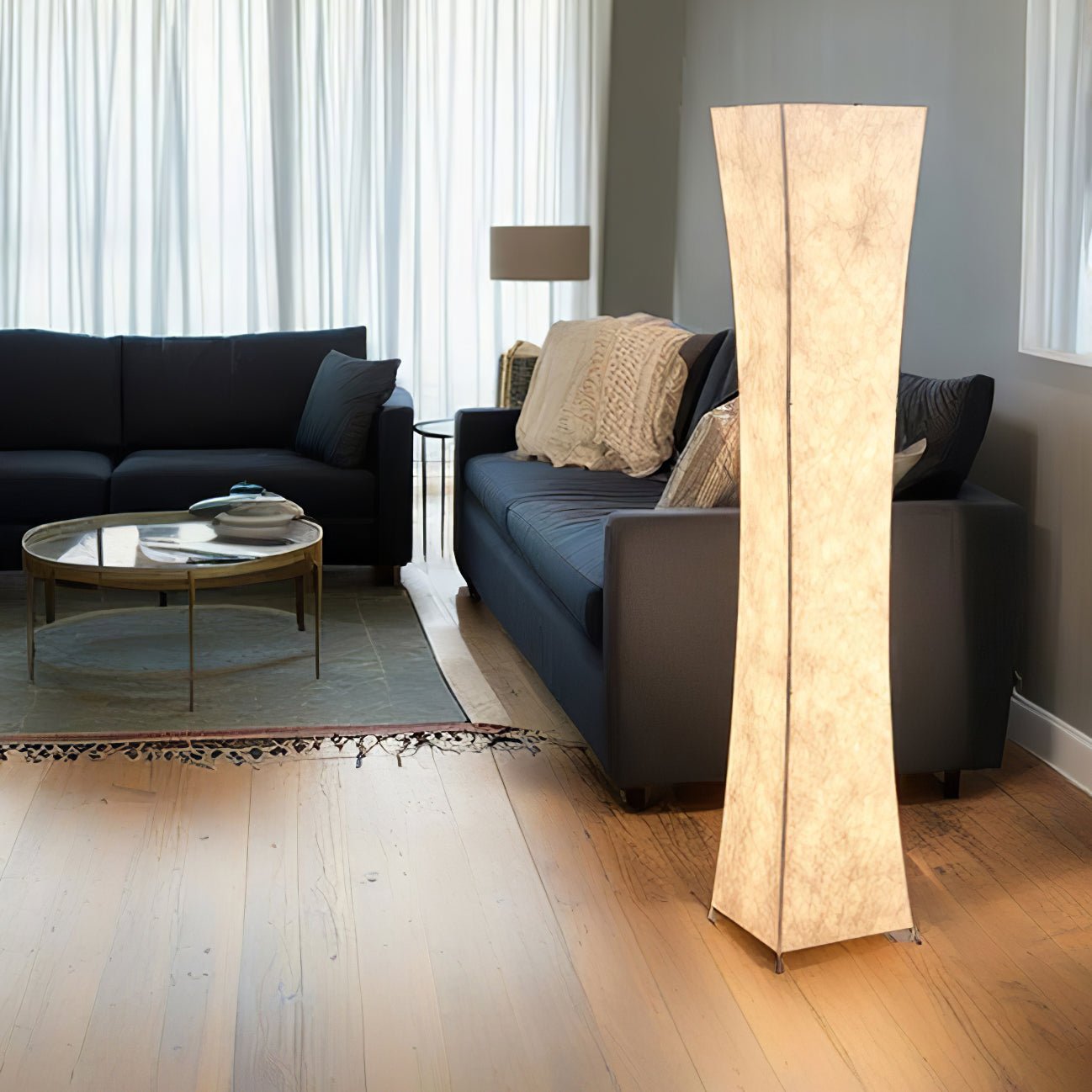 Slim Waist Tower Torchiere Lamp Floor Lamp