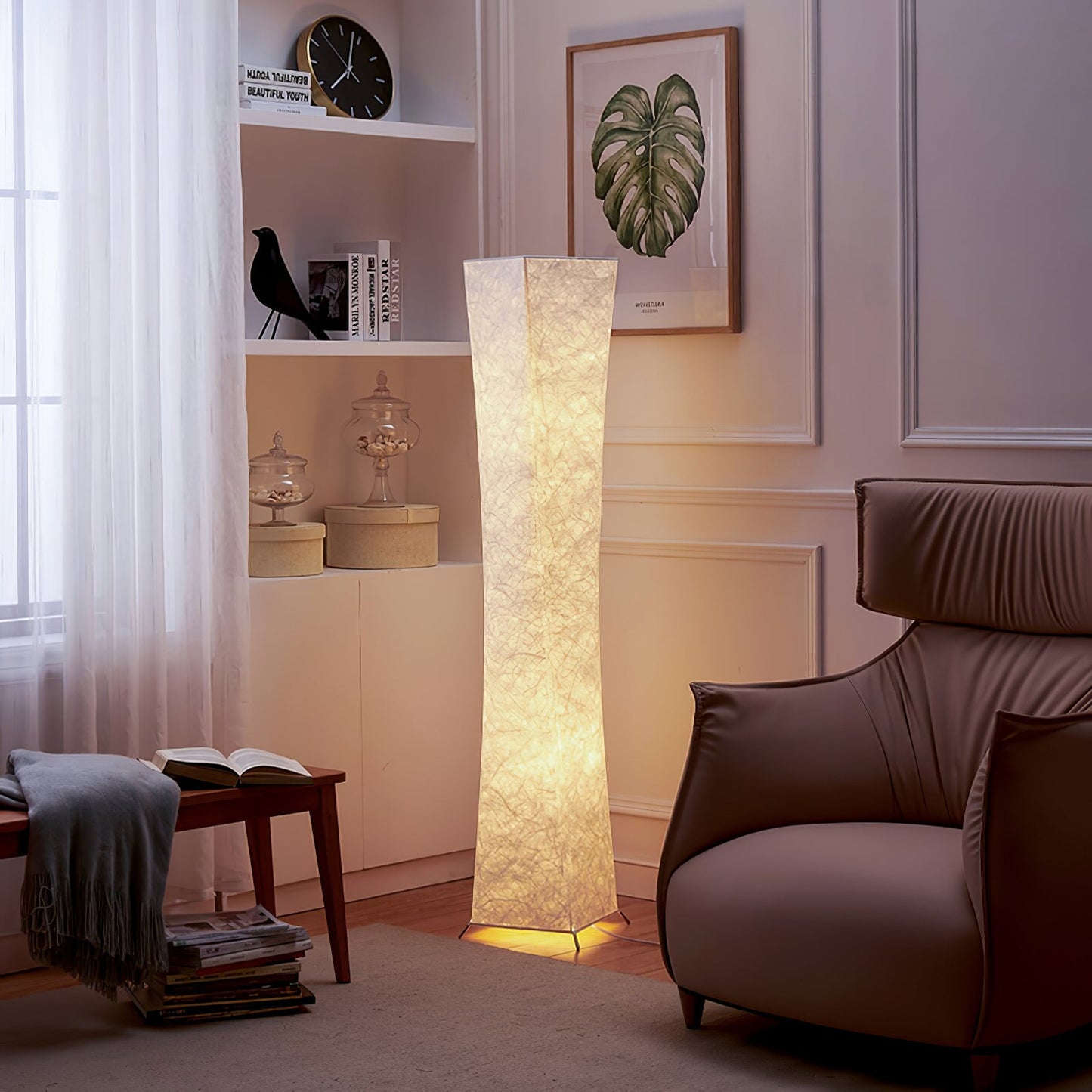 Slim Waist Tower Torchiere Lamp Floor Lamp