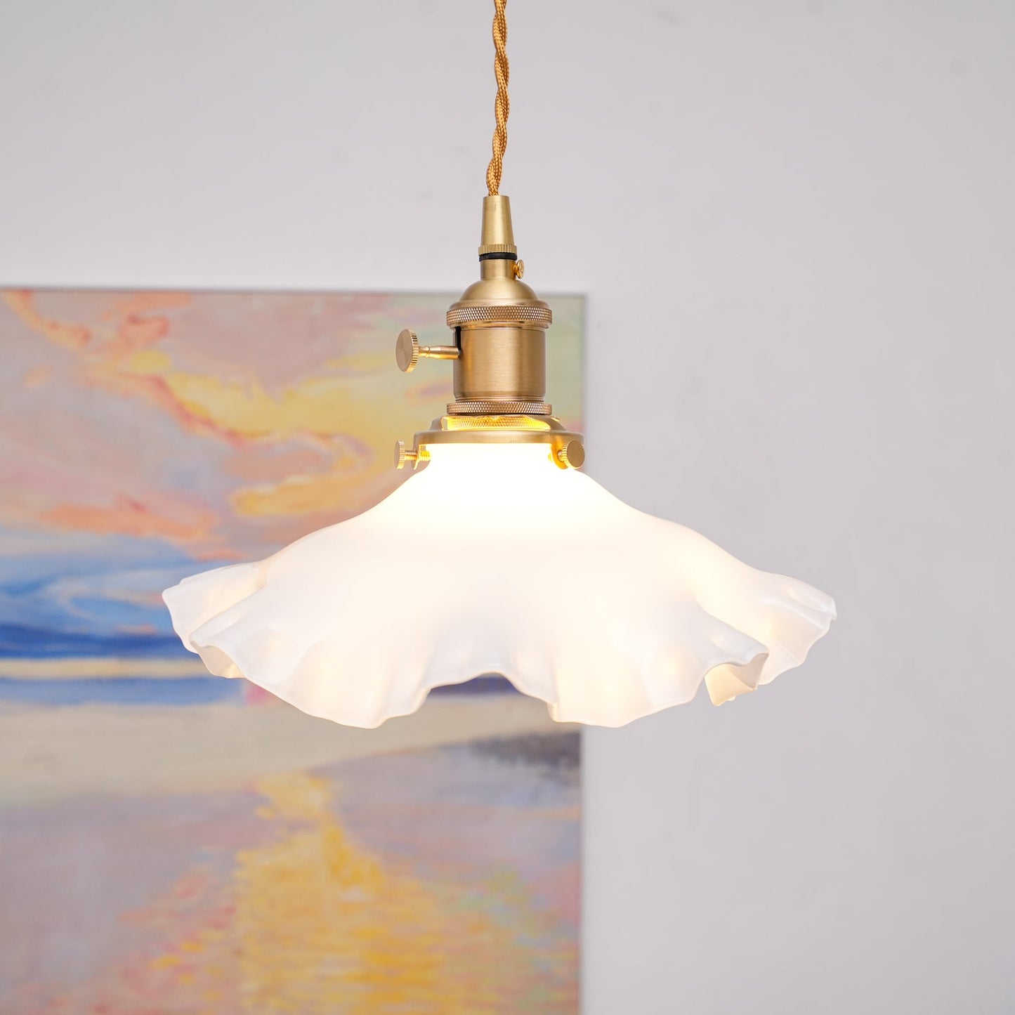 Small Floral Droplight Pendant Lamp