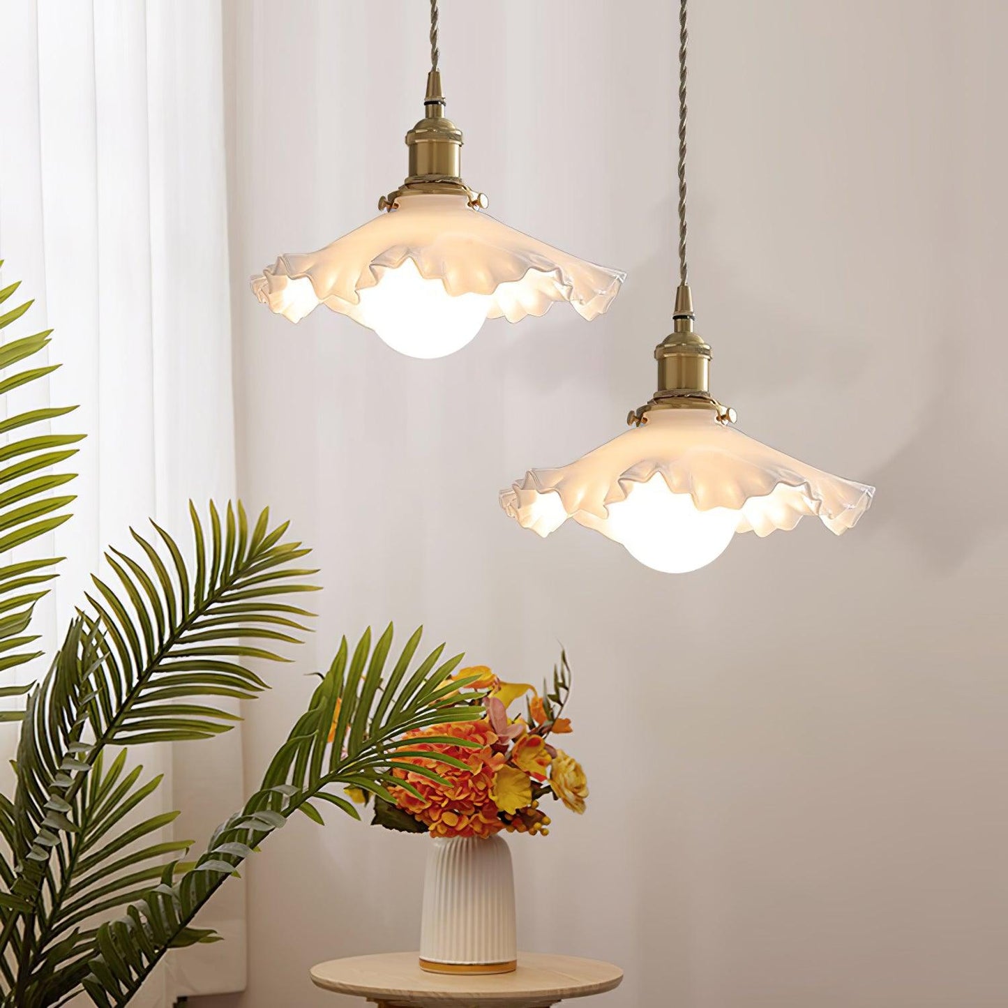 Small Floral Droplight Pendant Lamp