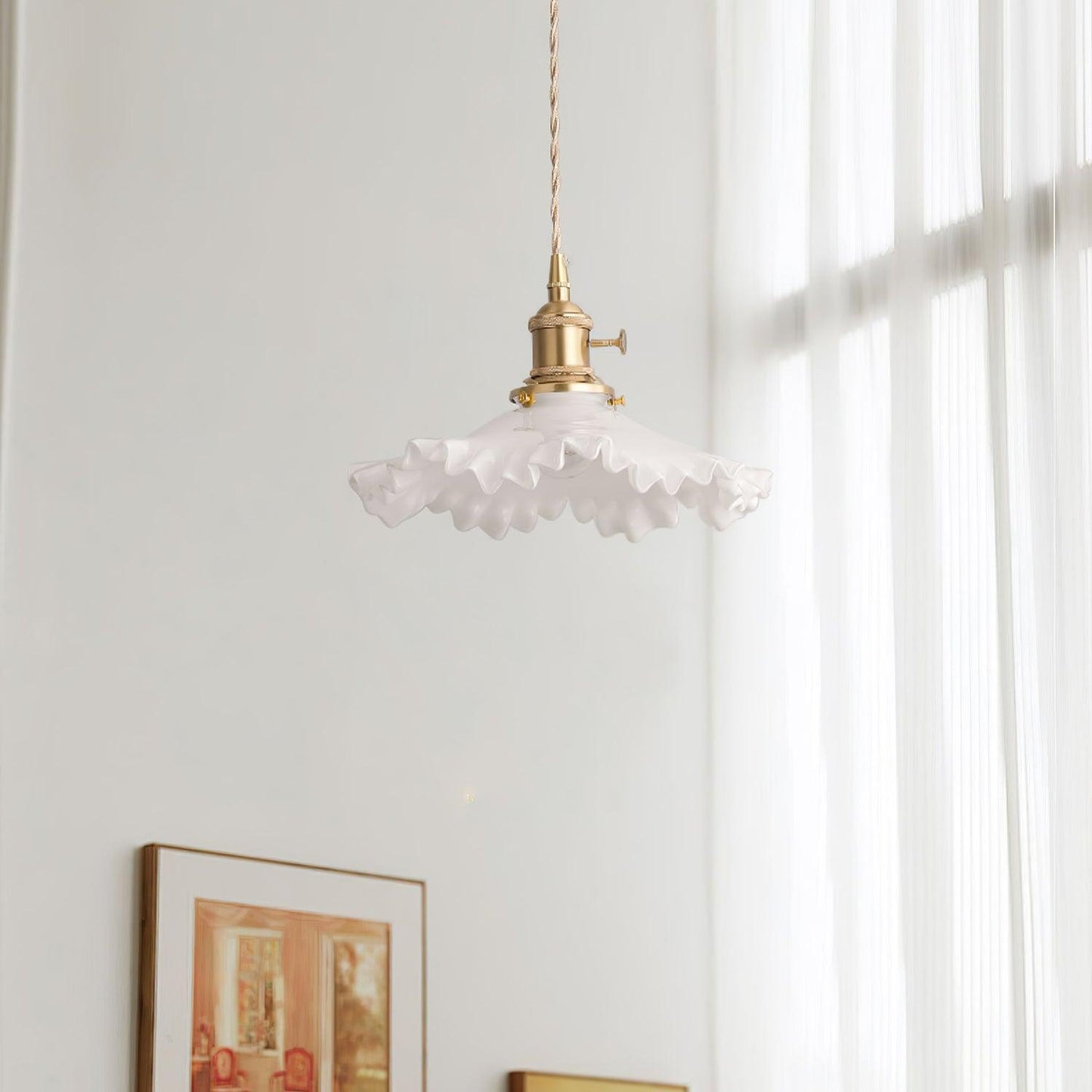 Small Floral Droplight Pendant Lamp