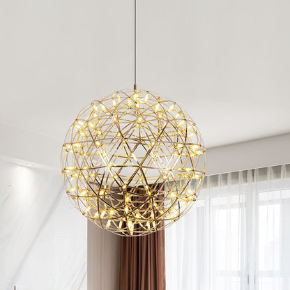 Gold Spark Ball Droplight Pendant Light