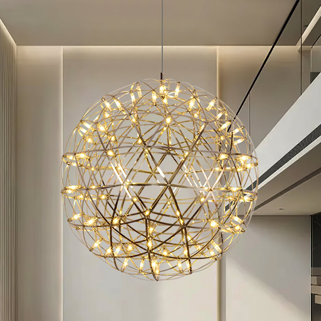 Gold Spark Ball Droplight Pendant Light