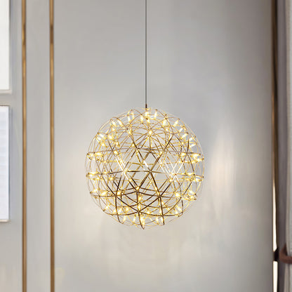 Gold Spark Ball Droplight Pendant Light