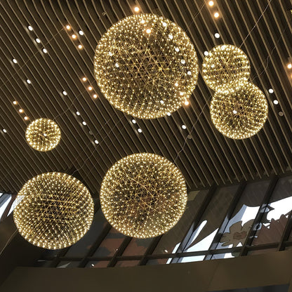 Gold Spark Ball Droplight Pendant Light