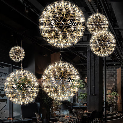 Gold Spark Ball Droplight Pendant Light