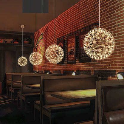 Gold Spark Ball Droplight Pendant Light